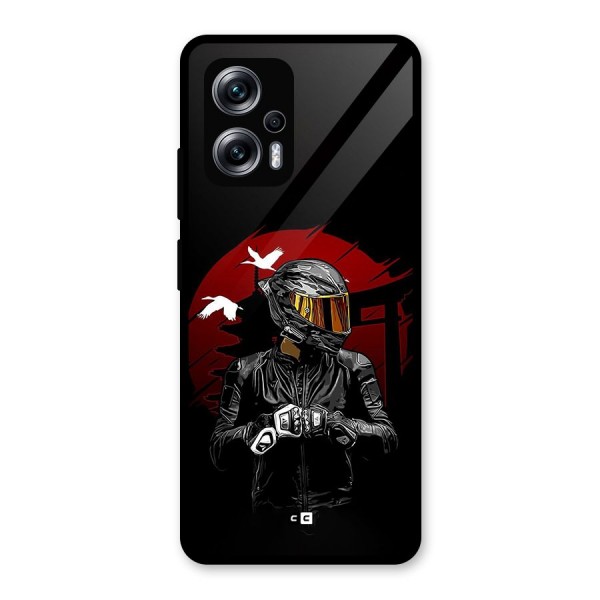 Moto Rider Ready Glass Back Case for Redmi K50i