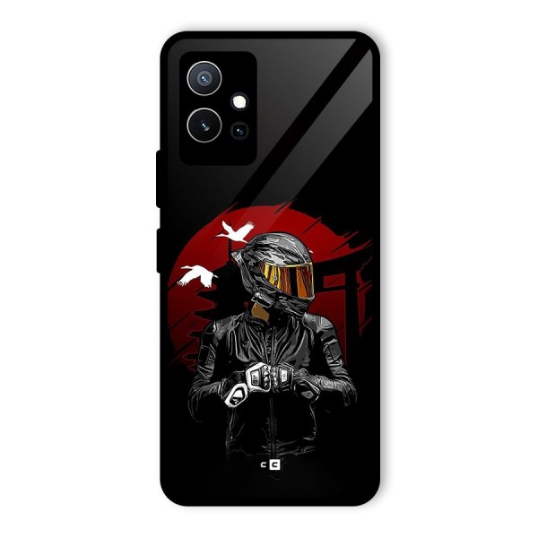 Moto Rider Ready Glass Back Case for Vivo T1 5G