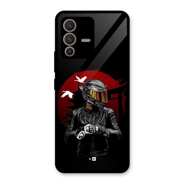 Moto Rider Ready Glass Back Case for Vivo V23 5G