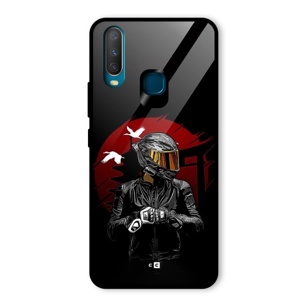 Moto Rider Ready Glass Back Case for Vivo Y12