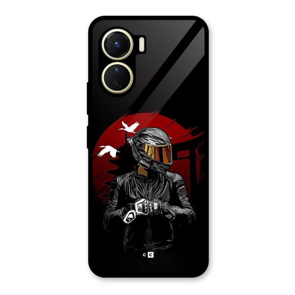 Moto Rider Ready Glass Back Case for Vivo Y16