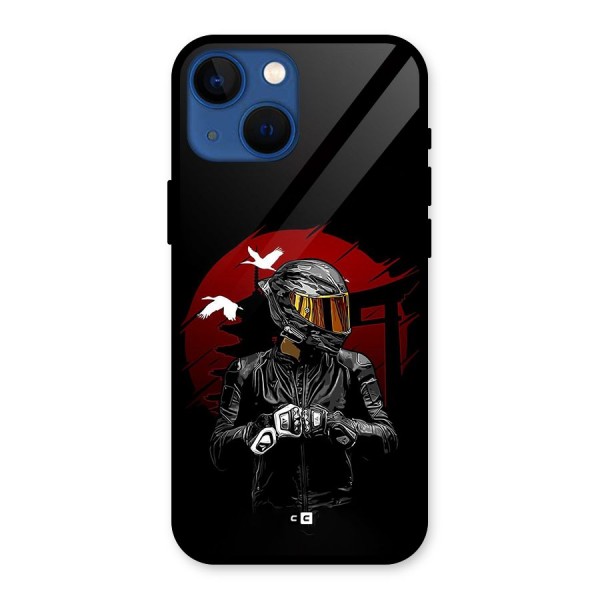 Moto Rider Ready Glass Back Case for iPhone 13 Mini