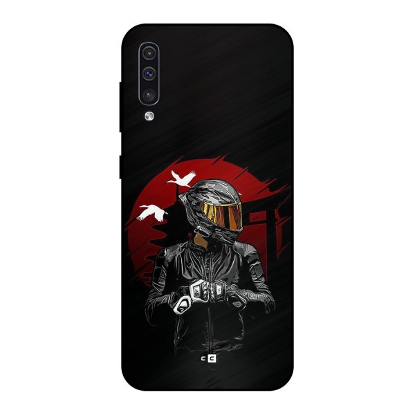 Moto Rider Ready Metal Back Case for Galaxy A50s