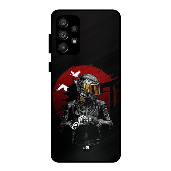 Moto Rider Ready Metal Back Case for Galaxy A73 5G