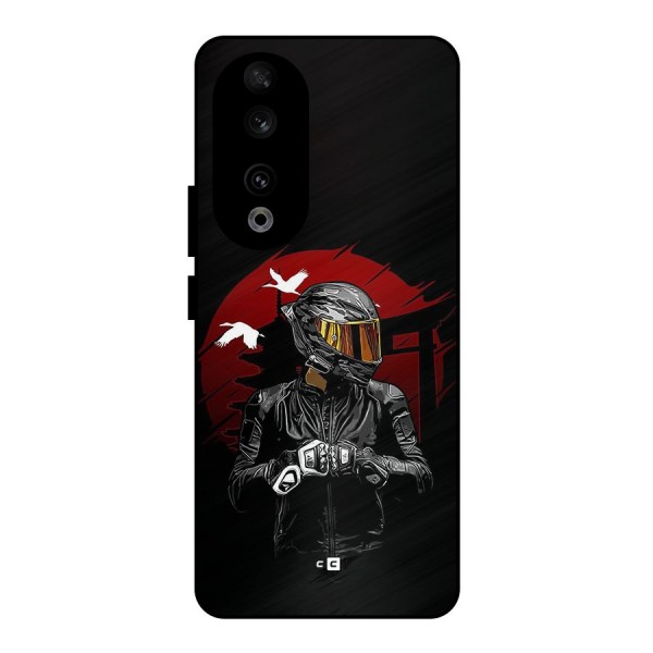 Moto Rider Ready Metal Back Case for Honor 90