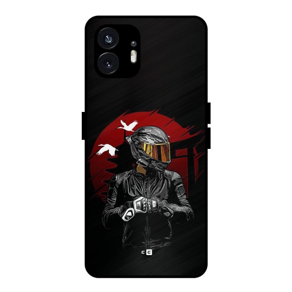 Moto Rider Ready Metal Back Case for Nothing Phone 2