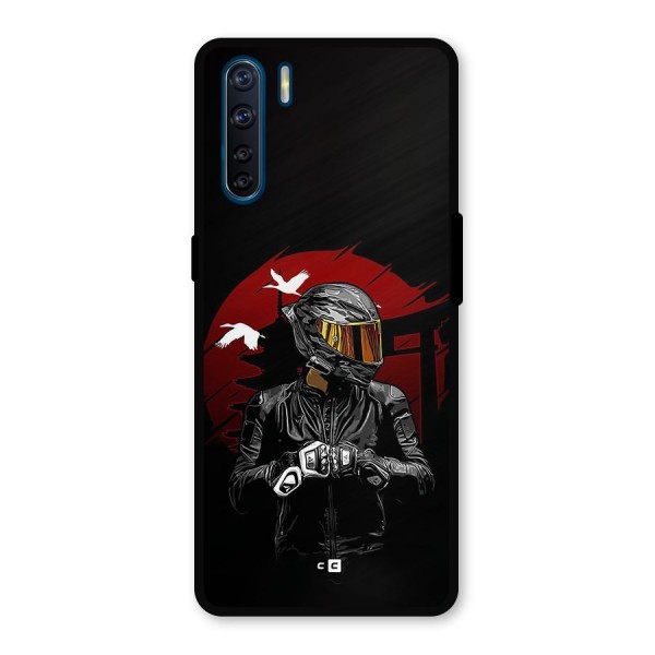 Moto Rider Ready Metal Back Case for Oppo F15