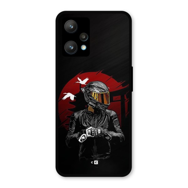 Moto Rider Ready Metal Back Case for Realme 9