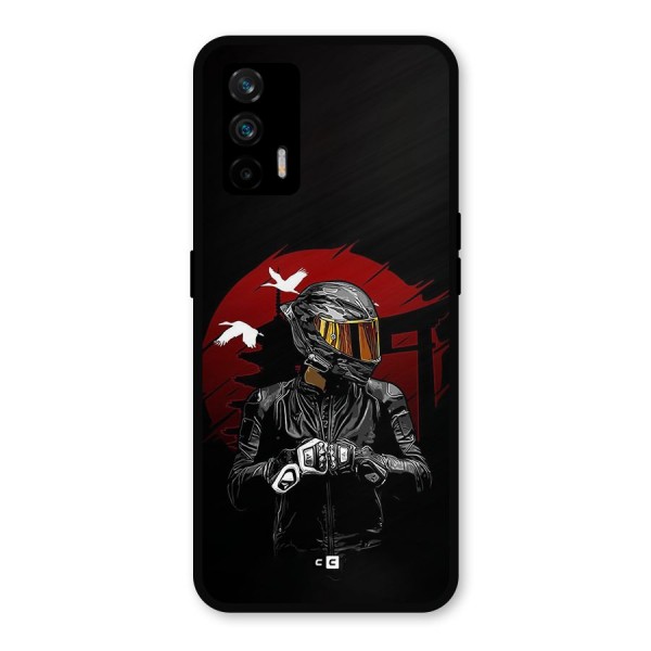 Moto Rider Ready Metal Back Case for Realme GT 5G