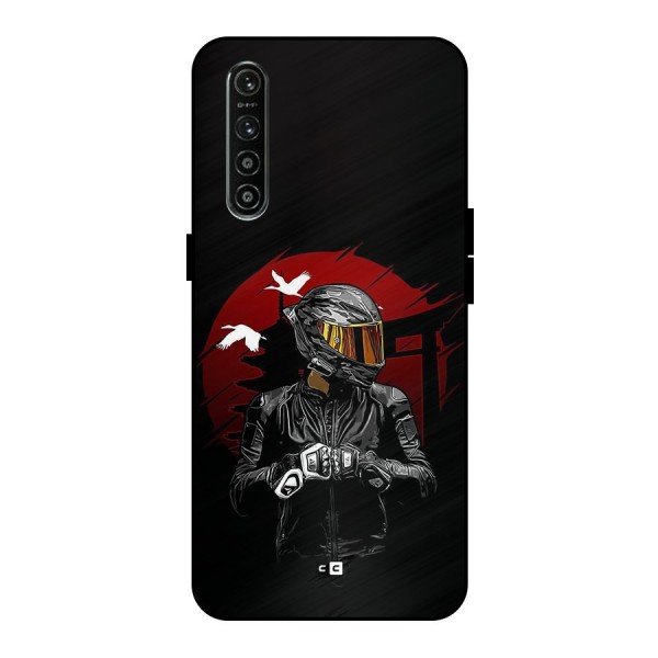 Moto Rider Ready Metal Back Case for Realme XT