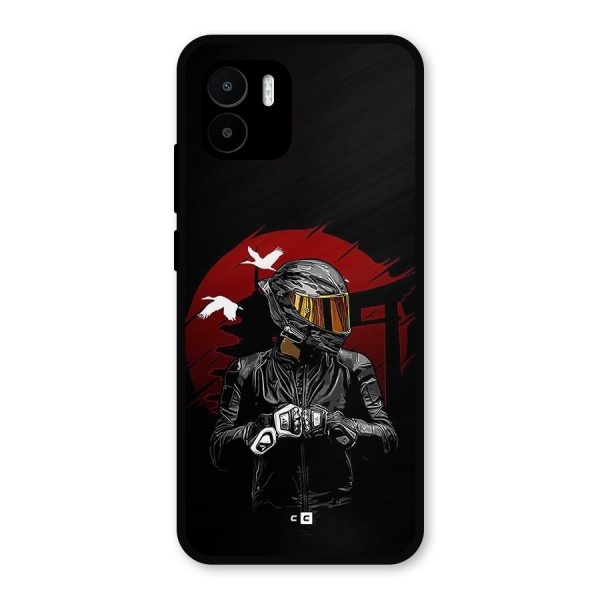 Moto Rider Ready Metal Back Case for Redmi A1