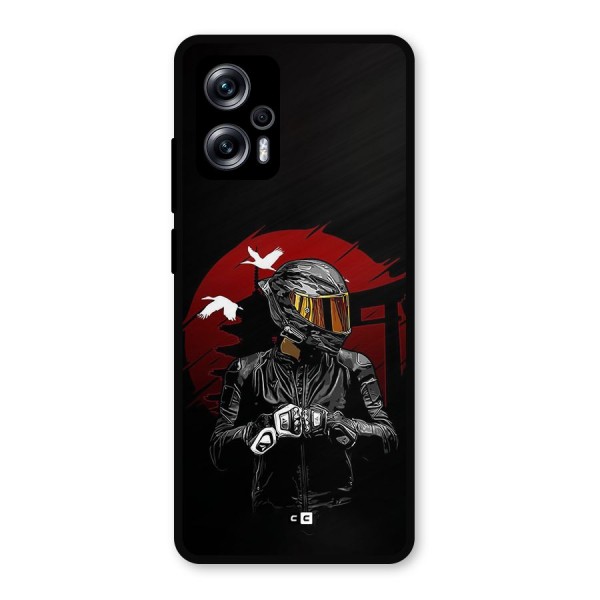 Moto Rider Ready Metal Back Case for Redmi K50i