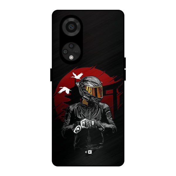 Moto Rider Ready Metal Back Case for Reno8 T 5G