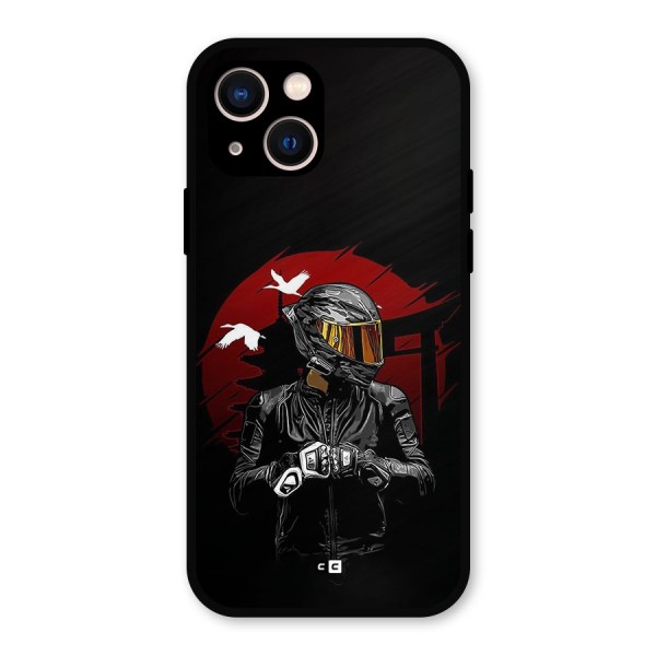 Moto Rider Ready Metal Back Case for iPhone 13
