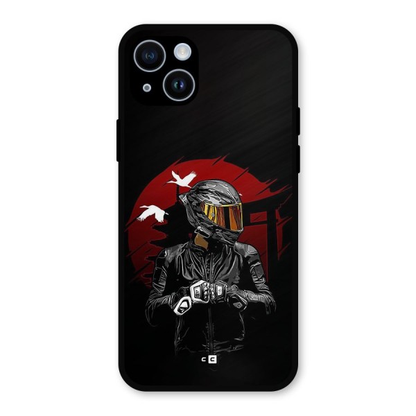 Moto Rider Ready Metal Back Case for iPhone 14