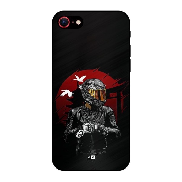 Moto Rider Ready Metal Back Case for iPhone 7