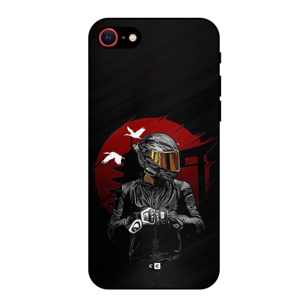 Moto Rider Ready Metal Back Case for iPhone 8
