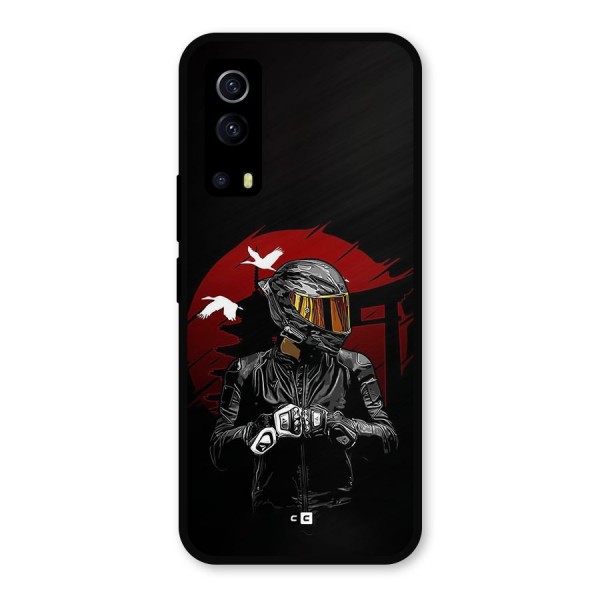 Moto Rider Ready Metal Back Case for iQOO Z3