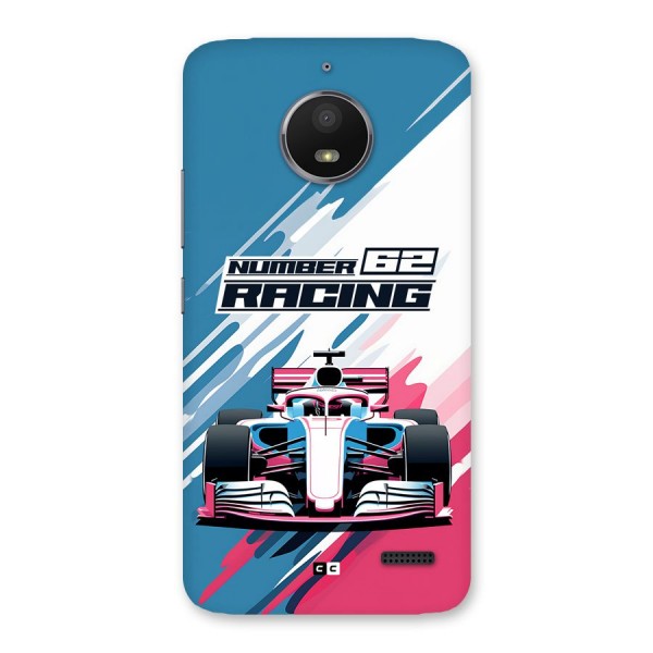 Motor Racing Back Case for Moto E4