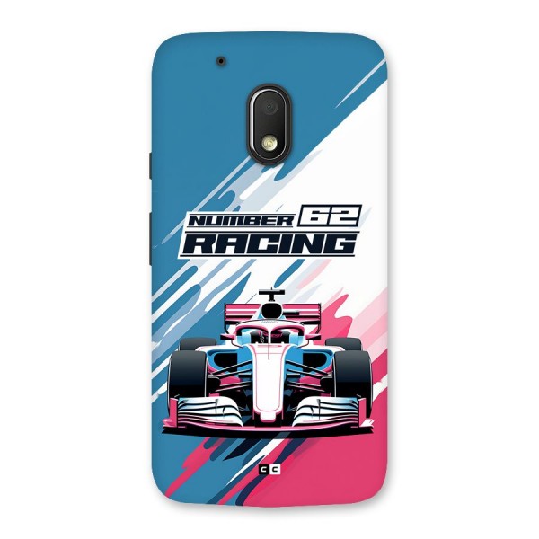 Motor Racing Back Case for Moto G4 Play