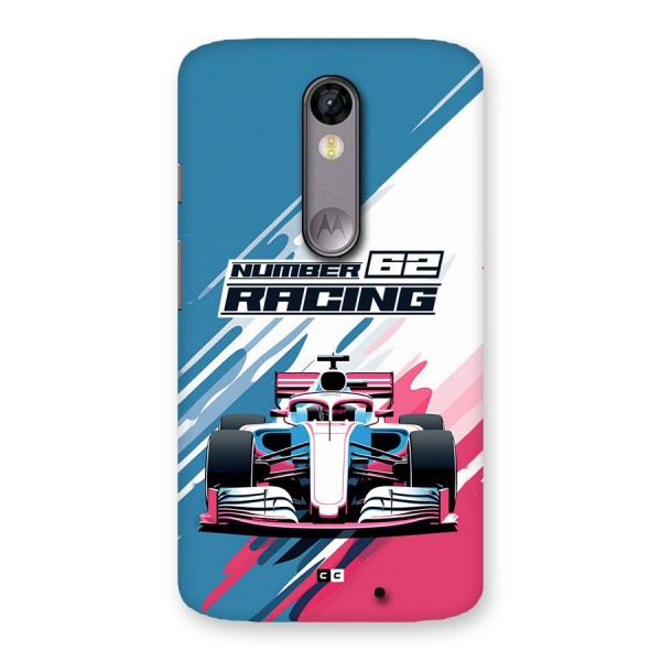 Motor Racing Back Case for Moto X Force