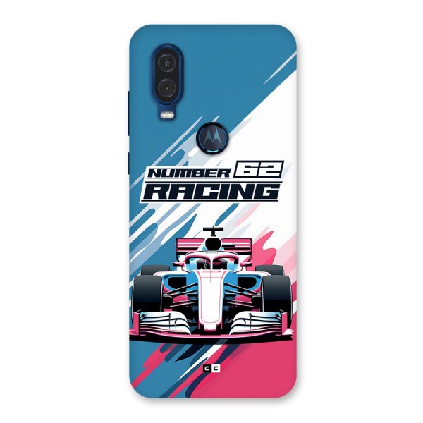 Motor Racing Back Case for Motorola One Vision