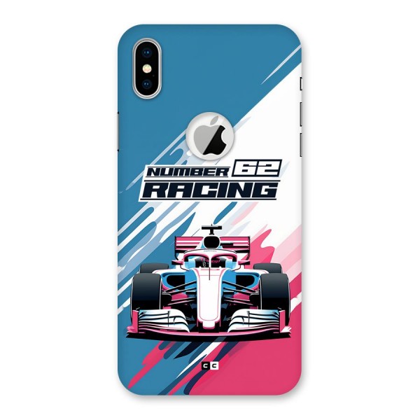 Motor Racing Back Case for iPhone XS Logo Cut