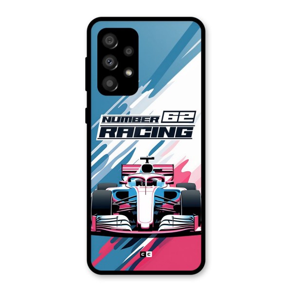 Motor Racing Glass Back Case for Galaxy A32