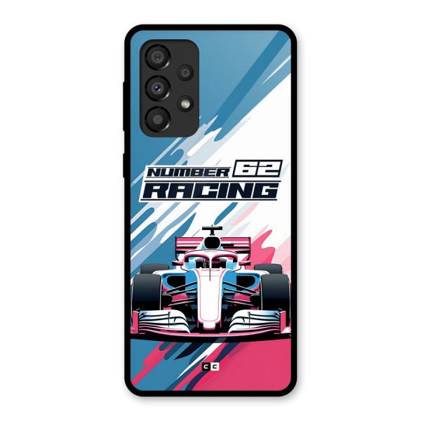 Motor Racing Glass Back Case for Galaxy A33 5G