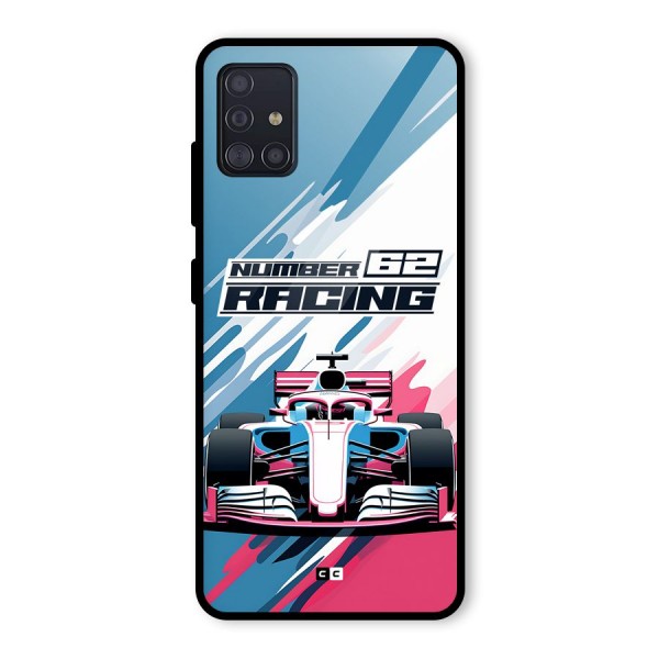 Motor Racing Glass Back Case for Galaxy A51