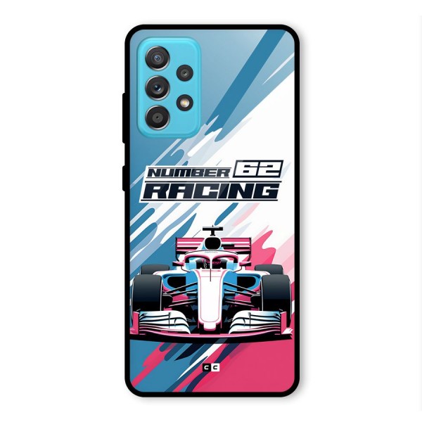 Motor Racing Glass Back Case for Galaxy A52