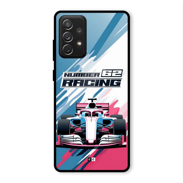 Motor Racing Glass Back Case for Galaxy A72