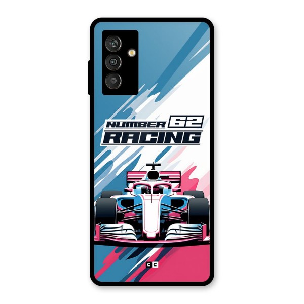 Motor Racing Glass Back Case for Galaxy M13