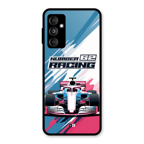 Motor Racing Glass Back Case for Galaxy M14 5G