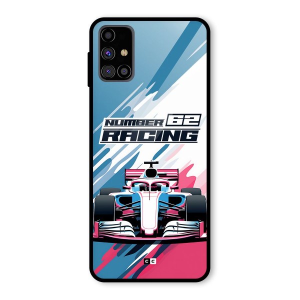 Motor Racing Glass Back Case for Galaxy M31s