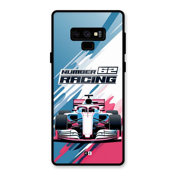 Motor Racing Glass Back Case for Galaxy Note 9