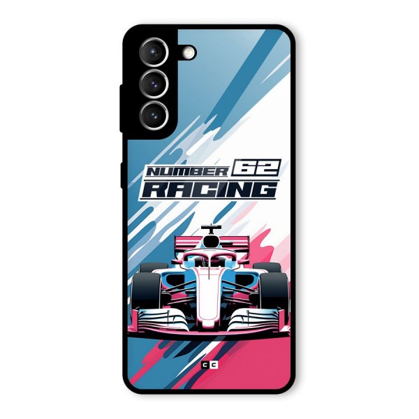 Motor Racing Glass Back Case for Galaxy S21 5G