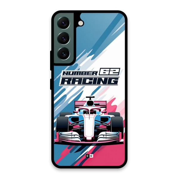 Motor Racing Glass Back Case for Galaxy S22 5G