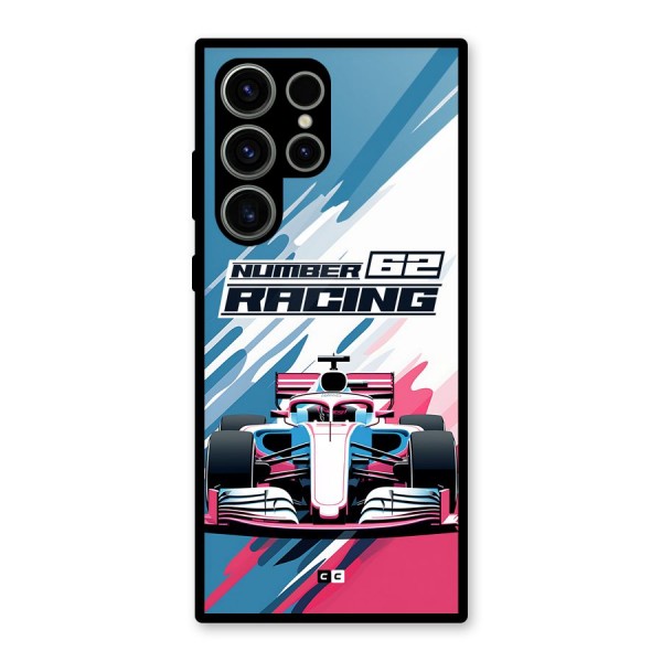 Motor Racing Glass Back Case for Galaxy S23 Ultra