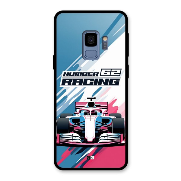 Motor Racing Glass Back Case for Galaxy S9