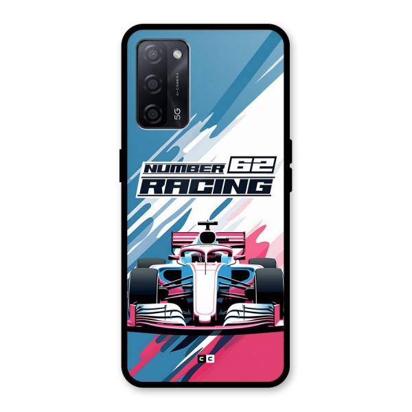 Motor Racing Glass Back Case for Oppo A53s 5G