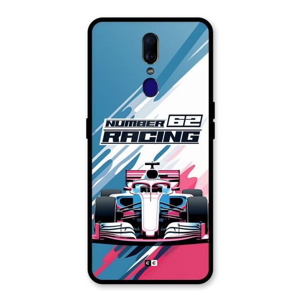 Motor Racing Glass Back Case for Oppo F11