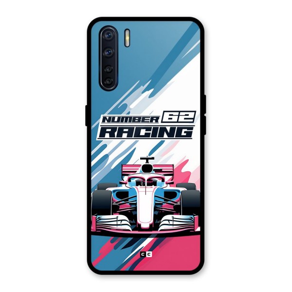 Motor Racing Glass Back Case for Oppo F15