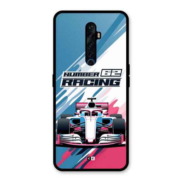 Motor Racing Glass Back Case for Oppo Reno2 F