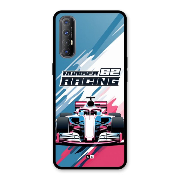 Motor Racing Glass Back Case for Oppo Reno3 Pro