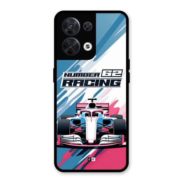 Motor Racing Glass Back Case for Oppo Reno8 5G