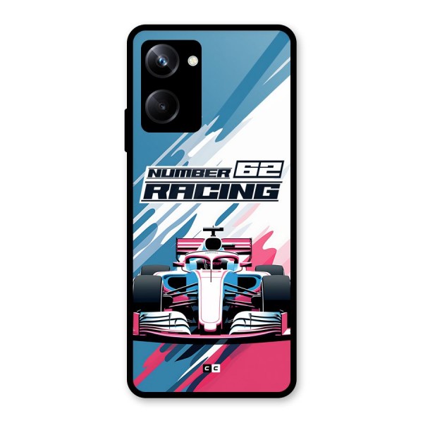 Motor Racing Glass Back Case for Realme 10 Pro