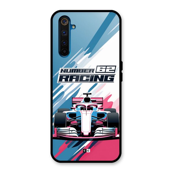 Motor Racing Glass Back Case for Realme 6 Pro