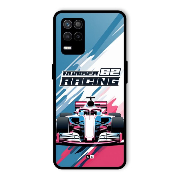 Motor Racing Glass Back Case for Realme 8s 5G