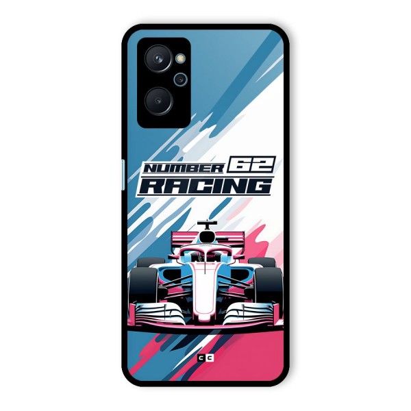 Motor Racing Glass Back Case for Realme 9i